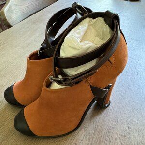 LEIFSDOTTIR Anthropologie Strappy Booties 36